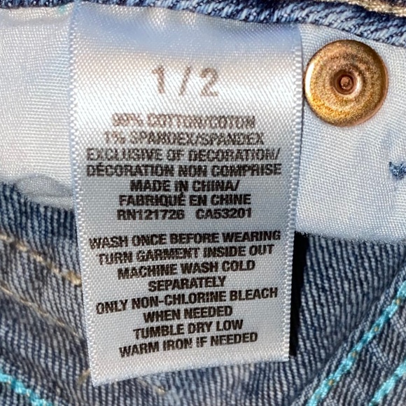 Aeropostale Denim Stretch Bermuda Shorts Size 1/2 - Picture 4 of 4